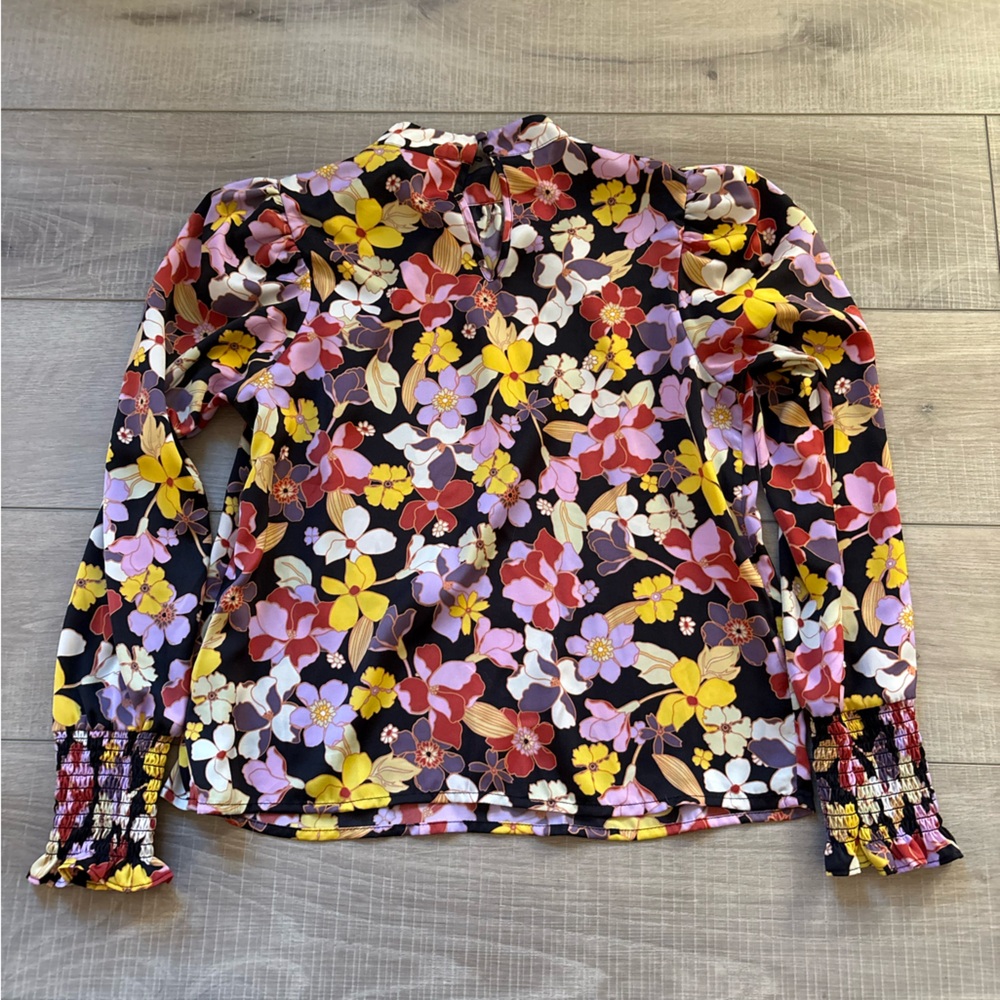 Who What Wear Multicolor Floral Blouse - Picture 9 of 9
